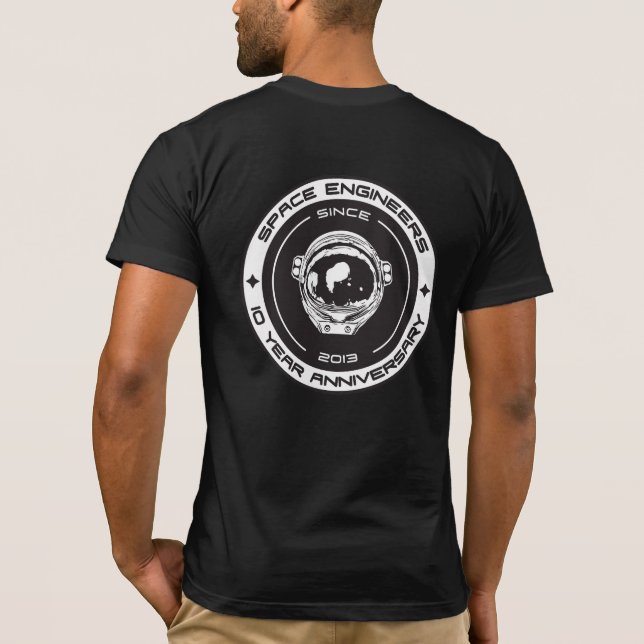 Space Engineers 10 Year Anniversary Logo Tshirt (Back)