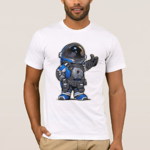 Space Engineers Cartoon Tshirt - Blue