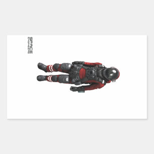Space Engineers Rectangle Stickers - astronaut