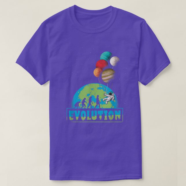 Space Escaping Earth Space Evolution the Astronaut T-Shirt (Design Front)