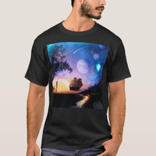 Space Exploration Artwork Voyager Spacecraft T-Shirt