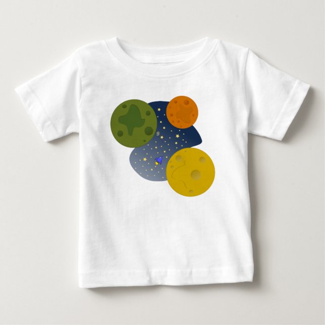 Space exploration baby T-Shirt (Front)
