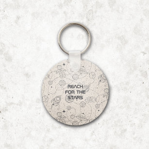 Space Exploration Galaxy Universe Star Personalise Key Ring