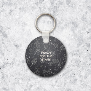 Space Exploration Galaxy Universe Star Personalise Key Ring