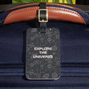 Space Exploration Galaxy Universe Star Personalise Luggage Tag