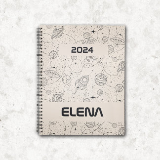 Space Exploration Galaxy Universe Star Personalise Planner