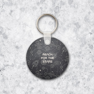 Space Exploration Galaxy Universe Star Personalize Key Ring