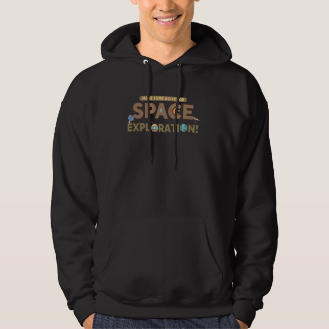 Space Exploration Science Teacher Science Nerd Stu Hoodie (Front)