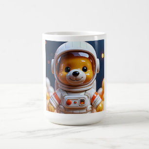 Space Explorer Bear Art Coffee Mug