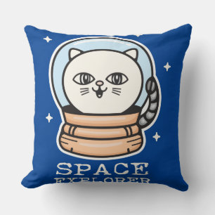 Space Explorer Cat Cushion