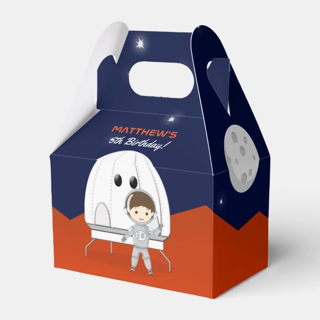 Space Explorer Favour Box (Back Side)