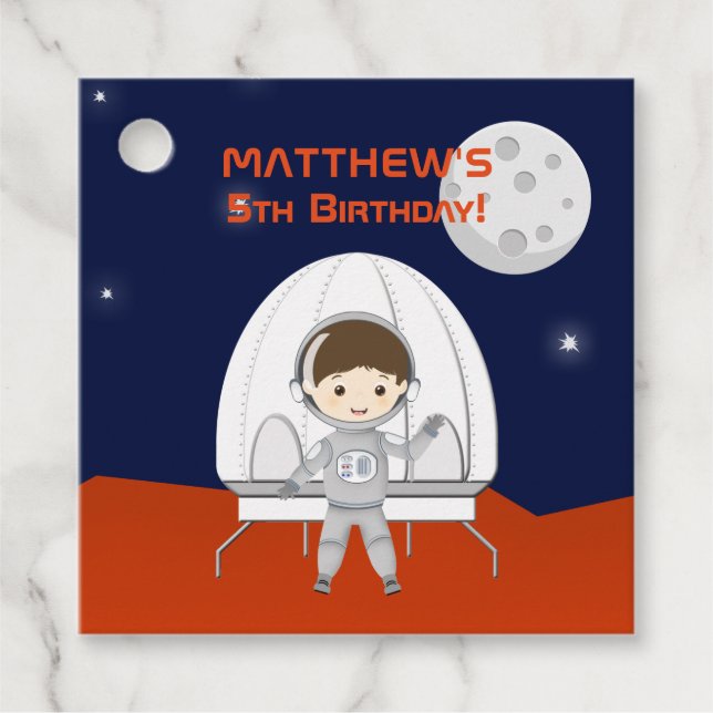 Space Explorer Favour Tags (Front)