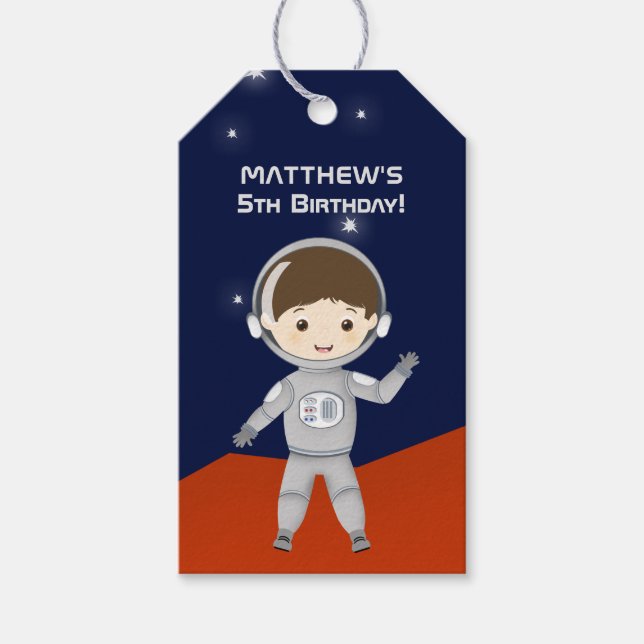Space Explorer Gift Tags (Front)