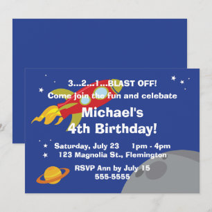 Space Explorer Invitation