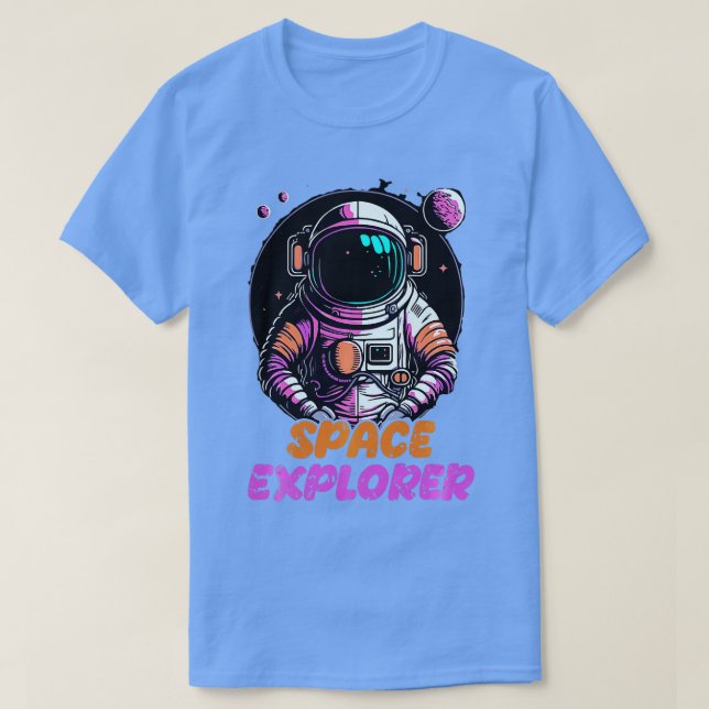 Space Explorer Long Sleeve   1  T-Shirt (Design Front)