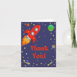 Space Explorer Thank You Card