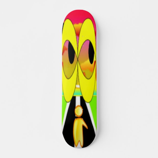 Space Eyes Skateboard (Front)