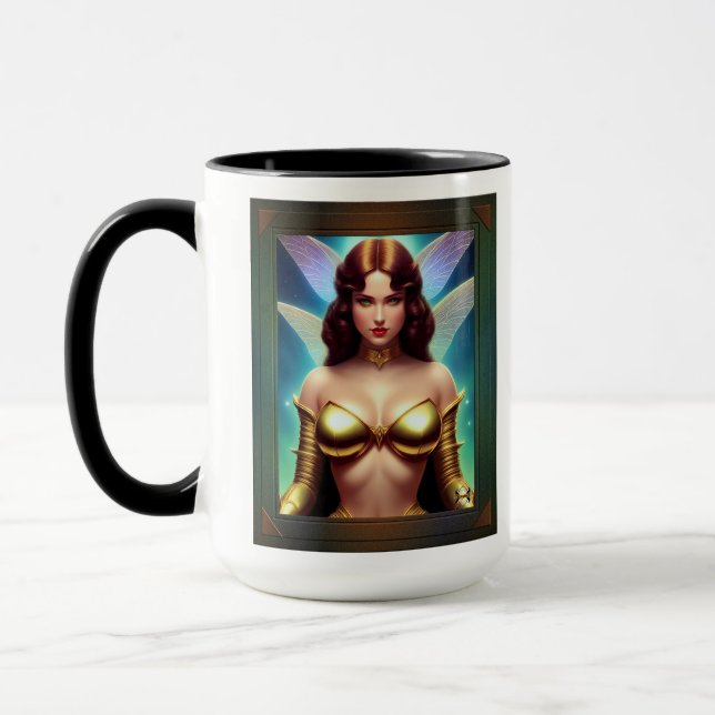 Space Fairy Of The Golden Age by Xzendor7 Mug (Left)