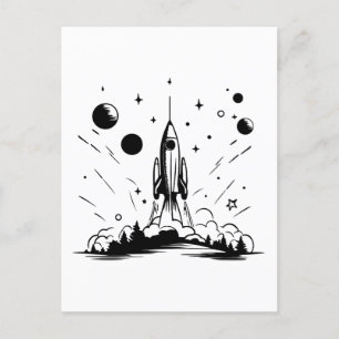 space fans perfect gift idea for kids postcard