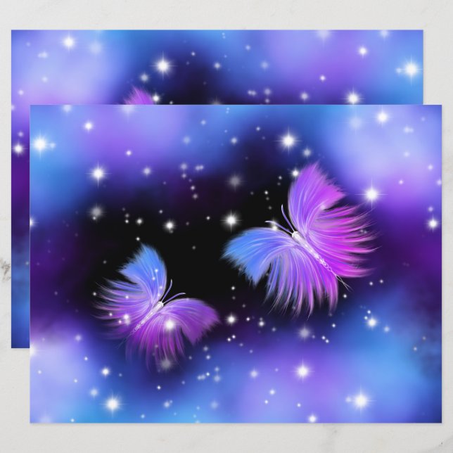 Space Fantasy Butterflies Cosmic (Front/Back)
