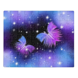 Space Fantasy Butterflies Cosmic Jigsaw Puzzle