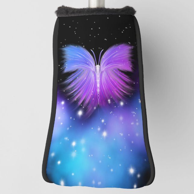 Space Fantasy Butterfly Cosmic Golf Head Cover (Rotate 90)