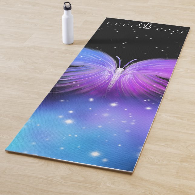 Space Fantasy Butterfly Cosmic Yoga Mat (In Situ)