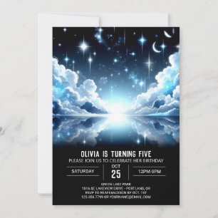 Space Fantasy Celestial Digital Birthday Invitation