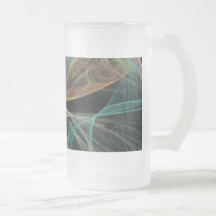 Space Fantasy Frosted Glass Beer Mug