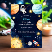 Space First Trip Around The Sun 1st Birthday