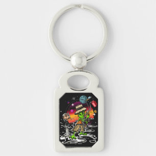 Space Fisherman Key Ring