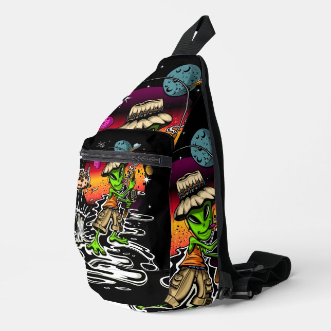 Space Fisherman Sling Bag (Right Corner)