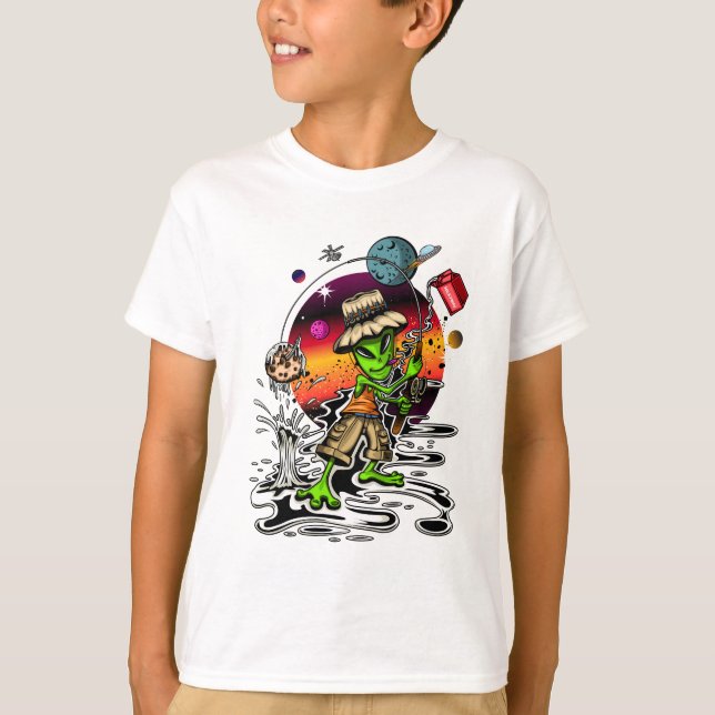 Space Fisherman T-Shirt (Front)