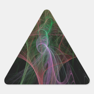 Space Flame Triangle Sticker