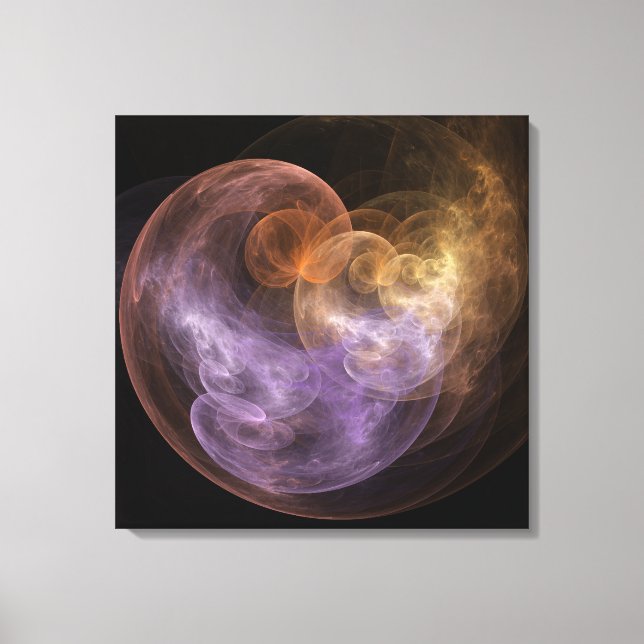 Space Flowers Canvas Print (Front)
