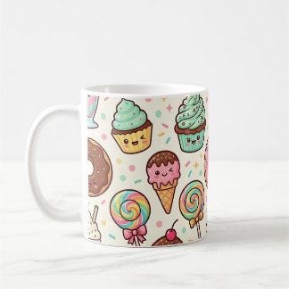 Space Food Doughnut Ice Cream Mug – Party Pattern