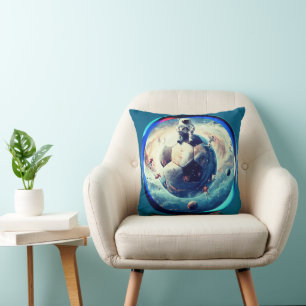 Space Football Astronaut Cushion