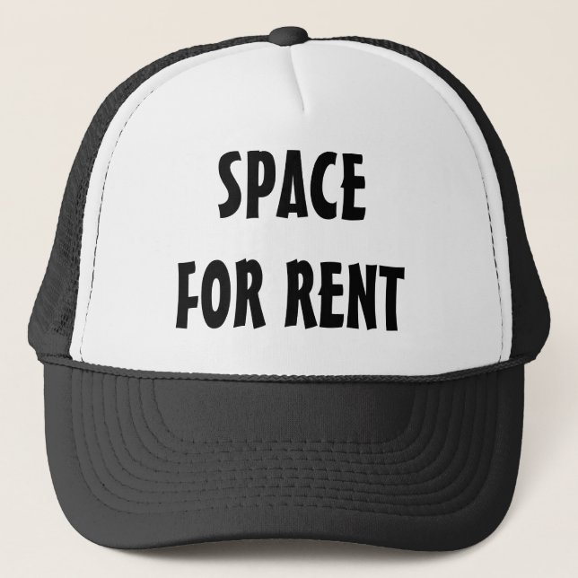 SPACE FOR RENT TRUCKER HAT (Front)