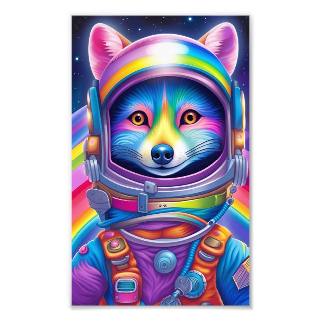 Space Fox Design - Photo Enlargement (Print) Print (Front)