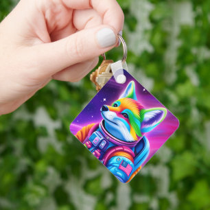 Space Fox Keychain