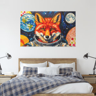 SPACE FOXES 2 CANVAS PRINT