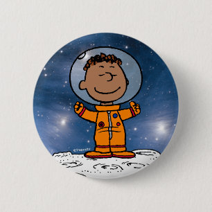 SPACE   Franklin Astronaut 6 Cm Round Badge