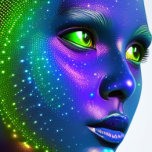 Space Futuristic Beautiful colour Skateboard<br><div class="desc">Space Futuristic Beautiful colour Skateboard Woman Face Hyper Realistic Art</div>