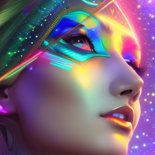 Space Futuristic Beautiful colour T-Shirt