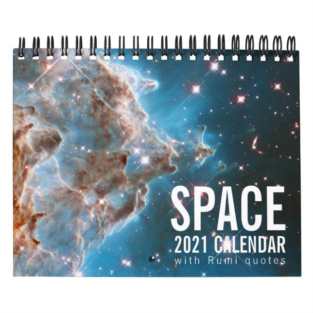Space Galaxy Astronomy Universe Rumi Quotes Calendar (Cover)