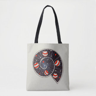 Space Galaxy Fun Planets Astronomy Snail Tote Bag