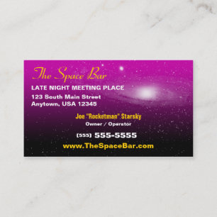 Space / Galaxy Image Business Card