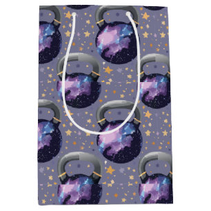 Space Galaxy Kettlebell Medium Gift Bag