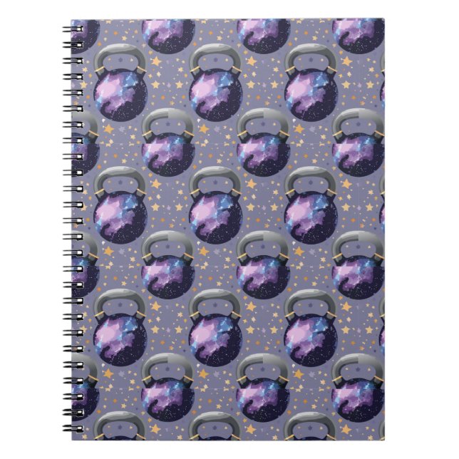 Space Galaxy Kettlebell Notebook (Front)