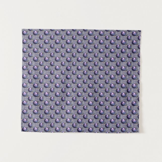 Space Galaxy Kettlebell Tapestry (Front (Horizontal))
